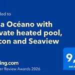 Oceano With Private Heated Pool, Aircon And Seaview Βίλα