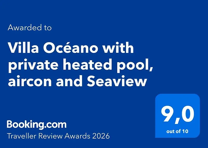 Oceano With Private Heated Pool, Aircon And Seaview ヴィラ